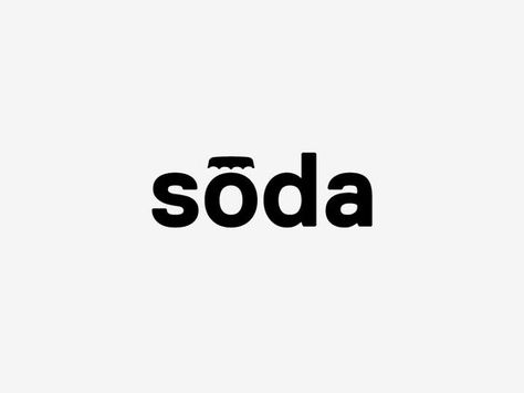 Logo Design Inspiration  #logo #design #soda #advertising #inspiration Soda Logo, Word As Image, Hand Lettering Logo, New Advertisement, Desktop Publishing, Graphic Design Blog, Inspiration Logo Design, Typographic Logo, Creative Logo Design