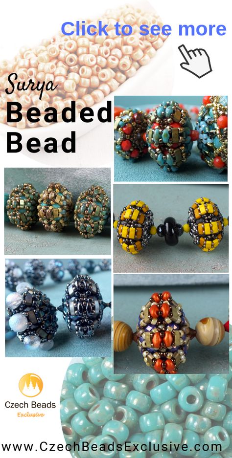 Beaded Beads Ball, Beaded Bead Pattern, Beaded Bead Tutorial, Free Beading Tutorials Earrings, Beaded Beads Tutorial Free, Seed Bead Bracelets Diy, Free Beading Tutorials, Beaded Patterns, Seed Bead Projects