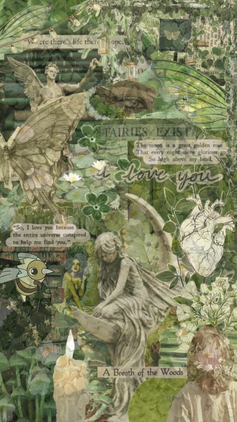 #fairycore #greenaesthethic Fairy Core Moodboard, Fairy Academia Aesthetic, Fairycore Wedding, Fairy Academia, Aesthetic Fairycore, Fairycore Aesthetic, Academia Aesthetic, Fairy Core, Mood Boards