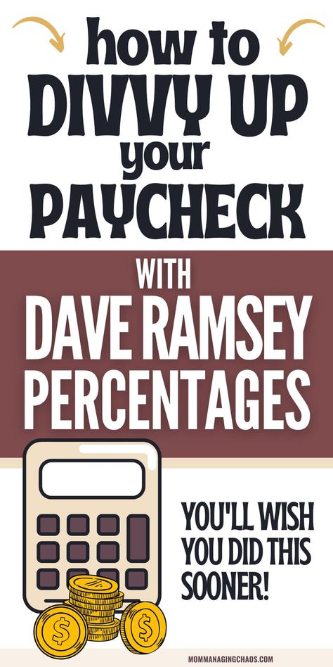 In this post I show you How to Divvy Up Your Paycheck with Dave Ramsey Budgeting Percentages so you can master budgeting finances. Need to get started on dave ramsey budgeting? Head over to the blog to read this post. Money saving strategies | Money saving strategies ideas | Money saving strategies debt payoff | Money saving strategies personal finance How To Save Money Fast On A Low Income, Budgeting Percentages, Finance Freedom, David Ramsey, Dave Ramsey Budgeting, Money Savvy, Money Saving Methods, Financial Budget, Financial Organization