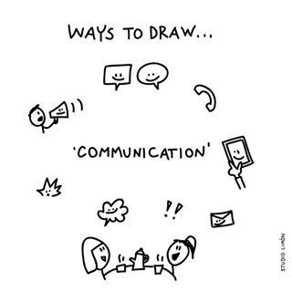 Communication Communication Drawing, Word Of Day, Ways Of Communication, Whiteboard Ideas, Visual Vocabulary, Visual Management, Visual Note Taking, Emotional Painting, Sketch Note