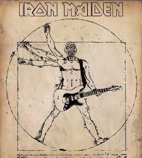 Iron Maiden Lyrics, Iron Maiden Tattoo, Iron Maiden Posters, Eddie The Head, Iron Maiden Eddie, Vitruvian Man, Heavy Metal Art, Blood Brothers, Play Guitar