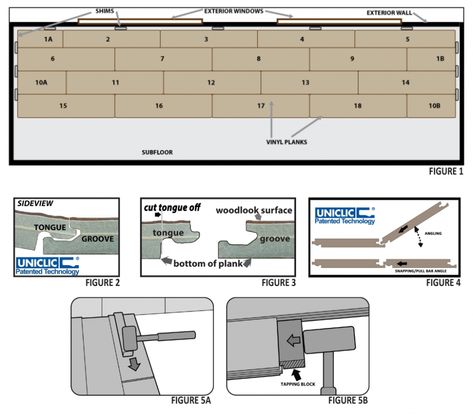 Click Lock Vinyl Flooring Installation Instructions Vinyl Flooring Patterns, Vynal Flooring, Vinyl Plank Flooring Installation, How To Install Vinyl Plank Flooring, Stairs Vinyl, Click Lock Flooring, Vinyl Flooring Installation, Floor Grout, Baseboard Molding