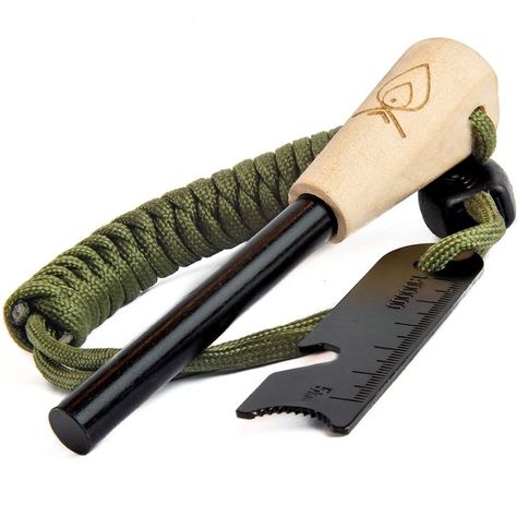 Texas Bushcraft Fire Starter - 3/8" Thick Ferro Rod with Striker and Paracord Wrist Lanyard   Waterproof Flint Fire Steel Sur Survival Lighter, Bushcraft Fire, Best Fire Starter, Urban Survival Kit, Camping Fire Starters, Ferro Rod, Flint And Steel, Wrist Lanyard, Fire Starter