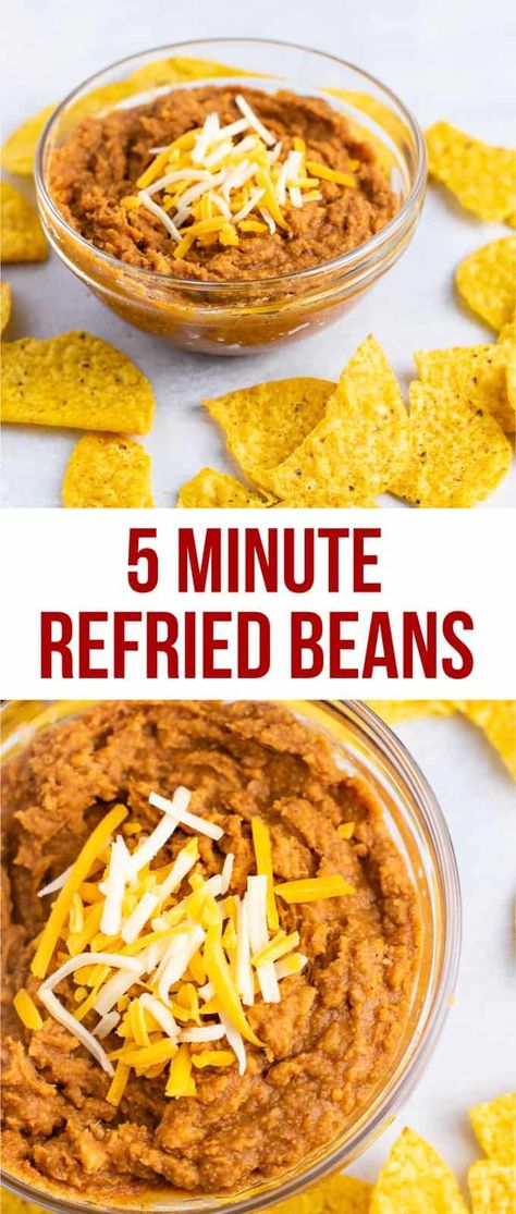 Southwestern Salad Recipes, Refried Beans Recipe Easy, Mexican Refried Beans, Garlic Broth, Southwestern Egg Rolls, Make Refried Beans, Southwestern Salad, Homemade Refried Beans, Refried Beans Recipe