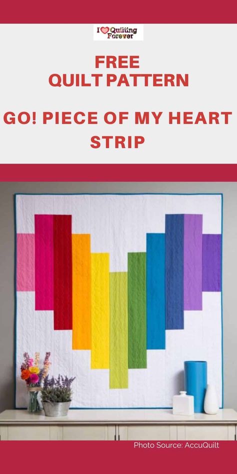 Heart Strip Quilt Free Pattern, Dresden Plate Quilt Patterns, Interesting Quilts, Strip Quilt Patterns, Heart Quilts, Strip Quilt, Dresden Plate Quilt, Heart Quilt Pattern, Valentines Patterns