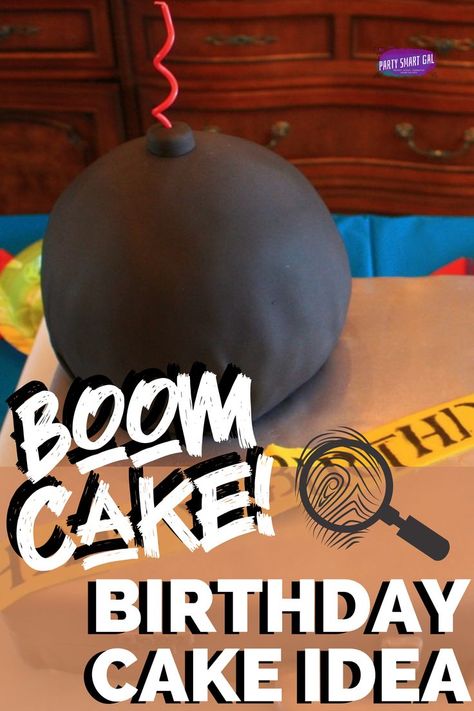 We have a secret mission for you! Build a bomb spy cake! Party Smart Gal here, and I have found you this really cute spy themed birthday cake idea for any spy agent. Don't forget to save this pin 📌 The best spy themed birthday cake ideas, an spy themed birthday party inspirations  #secretagent #spybirthday Spy Party Cake, Secret Agent Birthday Cake, Secret Agent Cake, Spy Birthday Cake, Detective Birthday Cake, Spy Themed Birthday Party, Secret Agent Birthday Party, Spy Cake, Secret Agent Birthday