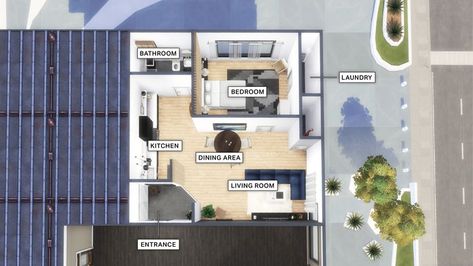 Sims 4 Apartment Ideas, Modern Minimalist Apartment, Sims 4 Apartment, Sims 4 Restaurant, Sims Floor Plans, Restaurant Floor Plan, San Myshuno, A New Apartment, Sims 4 House Design