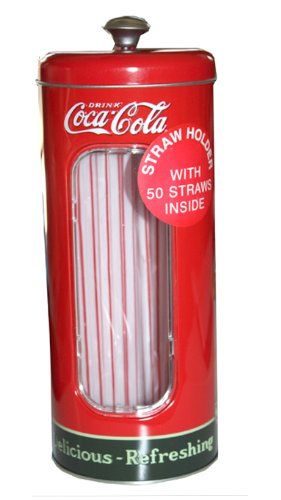 For coca cola lovers | Shopswell Neon Kitchen, Coca Cola Merchandise, Straw Dispenser, Cocoa Cola, Coca Cola Shop, Coca Cola Kitchen, Coca Cola Decor, Straw Holder, Coca Cola Drink