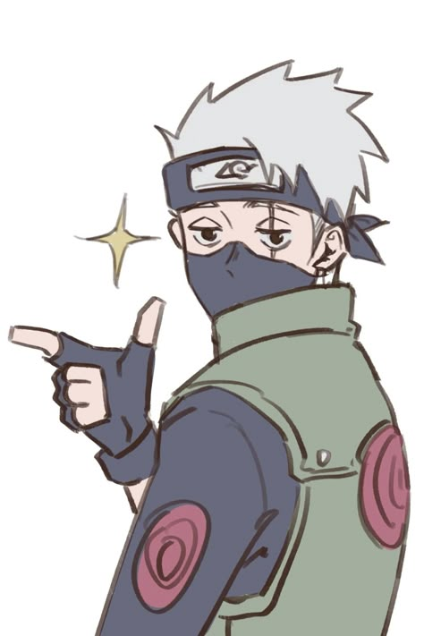 Kakashi Eyes, Naruto Chibi Drawing, Hatake Kakashi Fanart, Kakashi Cute, Kakashi Fan Art, Kakashi Hatake Chibi, Chibi Kakashi, Kakashi Wallpaper, Hatake Kakashi