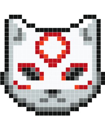 Pixel Wolf Art, Wolf Perler Bead Patterns, Wolf Pixel Art, Pixel Art Animals, Modele Pixel Art, Anime Pixel, Arte 8 Bits, Easy Pixel Art, Perler Art