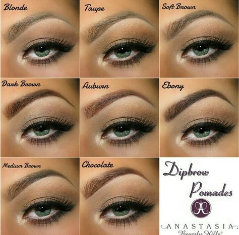 Anastasia BH eyebrow color Anastasia Dipbrow Pomade, Anastasia Beverly Hills Dipbrow, Dipbrow Pomade, Anastasia Beverly Hills Brow, Dip Brow, Anastasia Beverly Hills Makeup, Best Eyebrow Products, Brow Definer, Brow Pomade