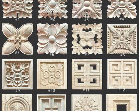 Furniture Decal, Carved Cabinet, Newel Post Caps, Trumeau Mirror, Furniture Appliques, Wood Appliques, Plaster Art, Strongest Glue, Wood Creations