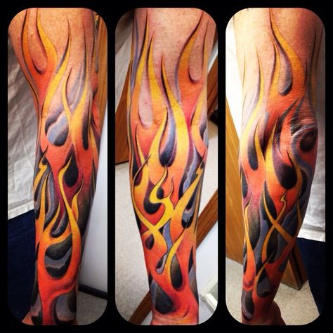 Flames Tattoo, Brand Tattoo, Lower Arm Tattoos, Tattoo Over Scar, Tattoo Son, Around Arm Tattoo, Army Tattoos, Flame Tattoos, Tattoo Inspiration Men