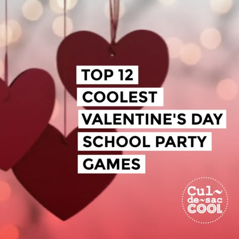 Top 12 Coolest Valentine’s Day School Party Games Valentines Party 3rd Grade, Valentine Classroom Crafts, Valentines Class Party Games 5th Grade, Middle School Valentines Party, Valentines Class Party 4th Grade, Valentine Party Games For Preschoolers, Valentines School Party Games, Valentines Party Classroom Ideas, 6th Grade Valentines Day Party