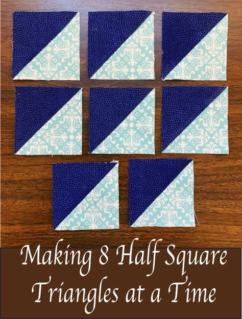 Sewing Triangles Quilt, Half Square Triangle Patterns, Triangle Quilt Patterns Free, Quilt Square Patterns Templates, 3 Color Quilts Patterns Free, Half Square Triangle Quilts Ideas, Hst Quilt Patterns, Triangle Quilt Patterns, Triangle Quilt Tutorials