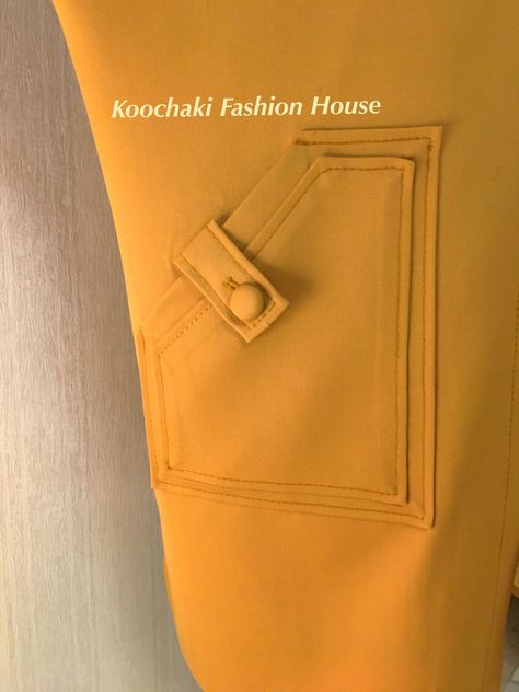 Trouser Back Pocket Design, Types Of Pockets Fashion, Pocket Designs, Abaya Pocket Design, Pocket Ideas, Pocket Styles, Shirt Pocket Designs Men, Latest Pocket Design For Men, Pocket Design