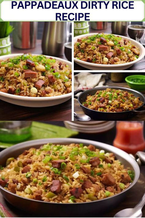 Pappadeaux Dirty Rice Recipe, Dirty Rice Recipe, Rice Recipes Vegan, Dirty Rice, Cajun Dishes, How To Cook Mushrooms, Cajun Cooking, Spicy Dishes, Chicken Livers