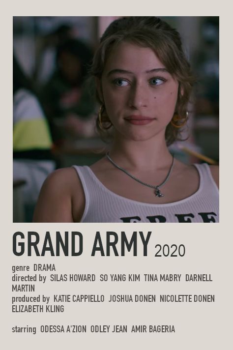 Odessa A Zion, Drama Poster, Army Poster, Netflix Movies To Watch, Grand Army, Netflix Tv Shows, Movie To Watch List, Film Posters Minimalist, Netflix Tv