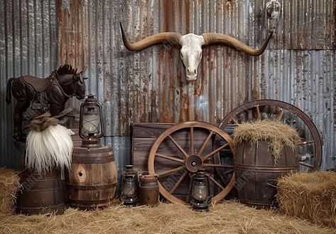 Western Barn Photography Backdrop Ym8G-B0408 - Gatsby Backdrop Western Theme Backdrop, Western Halloween Party, Western Photo Backdrop, Rustic Photo Backdrop, Western Photo Booth, Western Backdrop, Photoshoot Western, Western Photos, Barn Backdrop