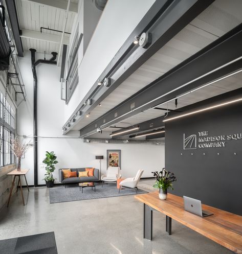 Obscura Digital Offices - San Francisco Concrete Office, Floor Office, Materials And Structures, Concrete Interiors, Counter Seating, Modular Lounges, Office Floor, Office Snapshots, Concrete Floor