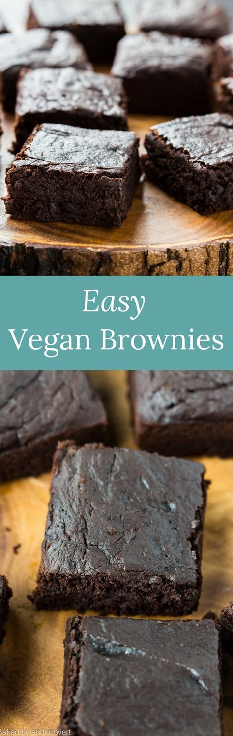 Easy Vegan Brownies made with avocado, coconut sugar, coconut milk, and coconut oil. This brownie recipe will completely blow you away. via @introvertbaker Oat Flour Brownies, Easy Vegan Brownies, Stunning Desserts, Chocolate Coconut Brownies, Vegan Brownies Easy, Best Vegan Brownies, Sweet Board, Vegan Brownies Recipe, Cook Vegetarian