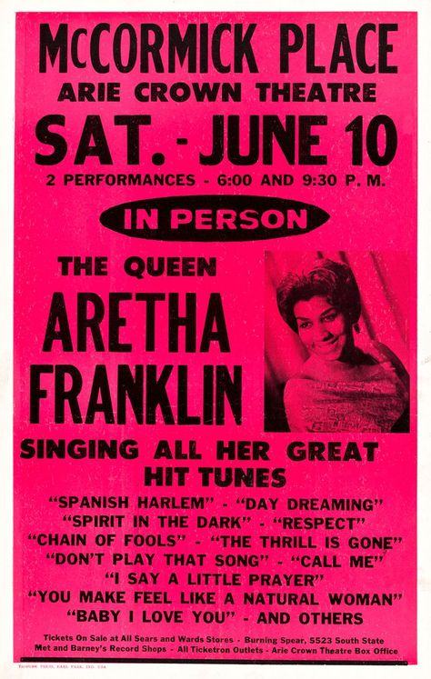 Burning Spear, Spanish Harlem, Music Concert Posters, Northern Soul, Record Shop, Concert Poster, Rock Concert, Aretha Franklin, Rock Posters