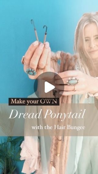 Marjolein van der Weide on Instagram: "✨ Tutorial Time ✨ How to make your own Dread Ponytail 🙌  Install your dreads in less than 1-minute with  the “Hair Tie Bungee”.  How to use: 🌿 slide the hair tie bungee hook through the top of the dreads 🌿 make a small bun or ponytail in your brushable hair 🌿 hook the hair tie bungee on one side, loop around and secure the other hook  Comment “HAIR TIE” to receive the 🔗 to 🛍️ in your DM from me. . . . #hairties #ponytail #hairhack #hairtutorial #hairtrick #hairextensions" Ponytail Install, Dread Ponytail, Hair Ties Tutorial, Instagram Tutorial, Hair Tie, How To Make Your, Hair Hacks, Being Used, Hair Ties