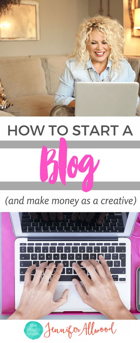 How to start a blog and make money being a creative entrepreneur online | Creative Business Tips and Business Coaching by Jennifer Allwood | How to market your blog | How to start a website Jennifer Allwood, Start A Website, Business Coaching, Blogging Advice, Outdoor Quotes, Business Education, Multi Level Marketing, Start A Blog, Pinterest For Business