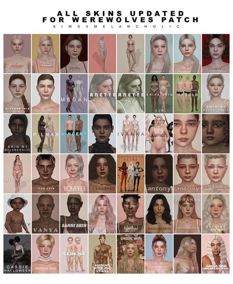 Sims 4 Skin Pack, Sims 4 Skins, Sims 4 Skin, The Sims 4 Pack, Los Sims 4 Mods, Sims 4 Cc Eyes, Sims 4 Tsr, Skin Pack, Sims 4 Traits