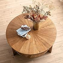 Circle Coffee Table, Natural Wood Coffee Table, Circle Coffee Tables, Natural Coffee Table, Round Wooden Coffee Table, Wood Coffee Table Rustic, Circular Coffee Table, Coffee Table For Living Room, Pine Coffee Table