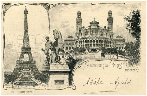 Paris Postcard, Etching Art, France Aesthetic, Paris Dream, Vintage Poster Design, Parisian Life, Vintage Poster Art, Art Collage Wall, Old Postcards