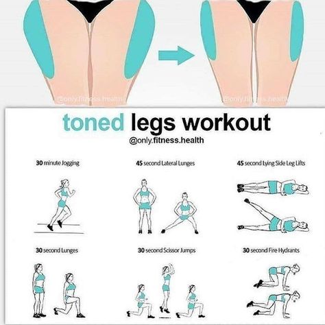 Toned Legs Workout, Woman Workout, Leg Workout At Home, Lean Legs, Tone Legs, Toned Legs, Get Toned, Thigh Exercises, Trening Abs