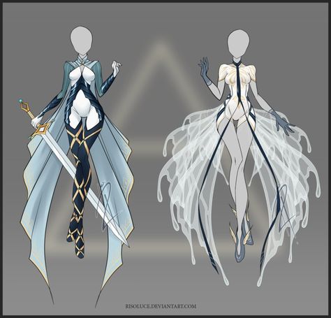 (CLOED) Adoptable Outfit Auction 27 by Risoluce on DeviantArt Outfit Auction, Adoptable Outfit, Dress Drawing, Poses References, Fashion Design Drawings, Drawing Clothes, 영감을 주는 캐릭터, Fantasy Clothing, Fantasy Fashion