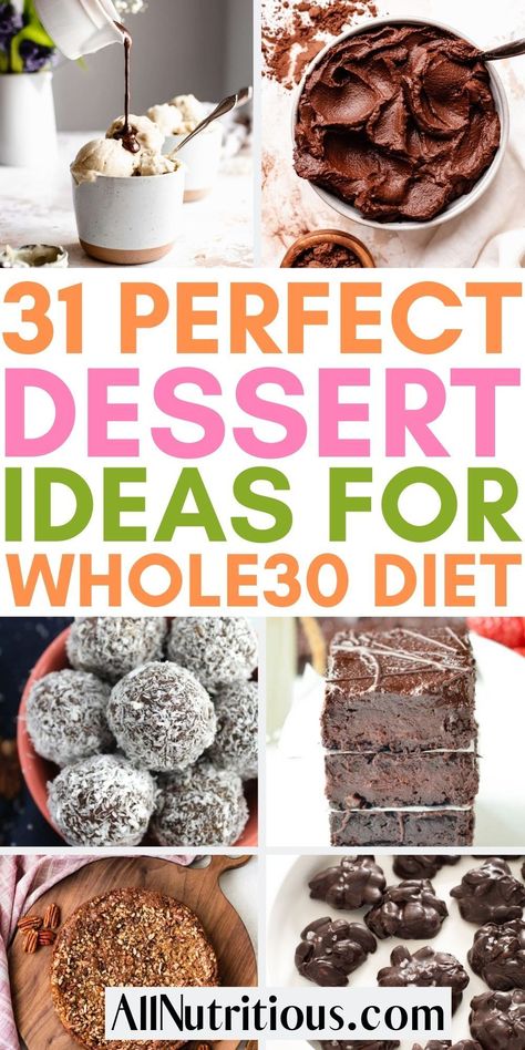 Whole Food Keto Dessert, Whole30 Sweet Treats, Fun Whole 30 Recipes, Whole 30 Paleo Desserts, Real Food Desserts Clean Eating, Whole 30 Brownies, Non Processed Desserts, Whole Clean Foods, Whole 40 Dessert