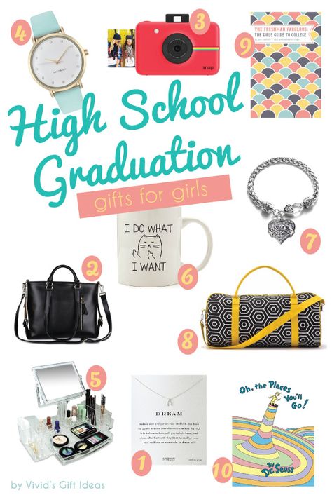 It’s the high school graduation season again. If you have a daughter, girlfriend, or sister graduating from high school in 2016, be sure to take a look at this list of 10 Best High School Graduation Gifts for Girls. From fashion, book, home decor, and more. These ideas unique and cool. The graduates gonna love them … High School Graduation Gift Ideas, Graduation Gifts For Girls, Graduation Gifts For Best Friend, Best Graduation Gifts, Graduation Gift Ideas, Trending Christmas Gifts, Graduation Gifts For Daughter, High School Graduation Gifts, College Stuff