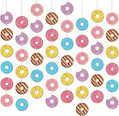 Amazon.com: 8 Packs Donut Birthday Party Banners Donut Garland Kit Donuts Hanging Swirl Donut Grow Up Party Supplies Decorations Donut Paper Cutouts for Baby Shower Party Home Classroom Favor Supplies Decor : Toys & Games Donut Garland, Donut Grow Up Party, Donut Party Supplies, Donut Party Decorations, Donut Theme Party, Donut Birthday Party, Grown Up Parties, Colorful Donuts, Donut Decorations