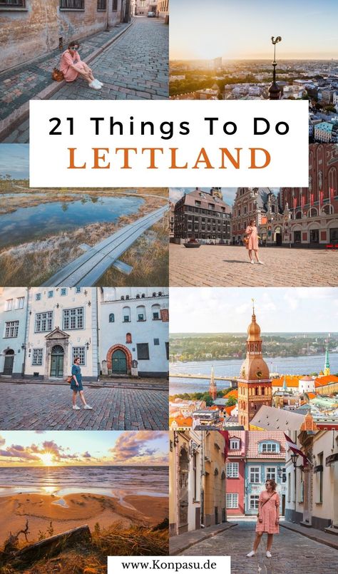 21 Sehenswürdigkeiten in Lettland (Riga) ➤ Hier sind Wahrzeichen, Burgen, Naturparks, Strände & Geheimtipps für eine Reise ✔ Mit Karte der Sehenswürdigkeiten als Inspiration für einen Urlaub in Lettland im Baltikum ✔ Mehr ... Riga, Zeppelin, Girls Trip, Paris Skyline, Travel Inspiration, Taj Mahal, Bucket List, Paris, Collage