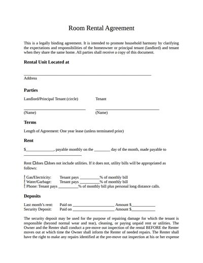 Room Rental Agreement Template: Free Download, Create, Edit, Fill Basic Rental Agreement Free Printable, Lease Agreement Free Printable, Roommate Agreement Template, Landlord Tips, Roommate Agreement, Room Rental Agreement, Tenancy Agreement, Permission Slip, Mega Blocks