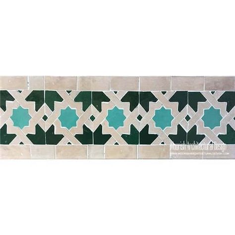 Moroccan Border Tile 19 Waterline Tile, Waterline Pool Tile, Mediterranean Pool, Tile Moroccan, Swimming Pool Liners, Mediterranean Tile, Pool Tiles, Wooden Doors Interior, Border Tiles