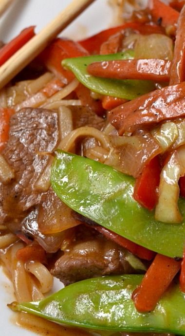 Stir Fry With Beef, Peas And Mushrooms, Beef And Vegetables, Beef Food Recipes, Beef Stir Fry Recipes, Wok Recipes, Asian Stir Fry, Asian Beef, Mapo Tofu