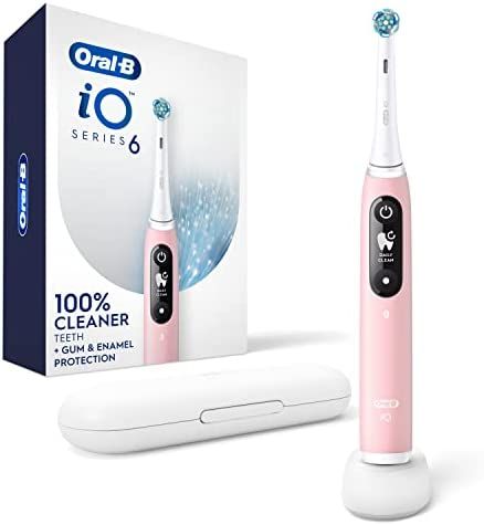 Oral-B Power iO Series 6 Electric Rechargeable Toothbrush with (1) Brush Head, Pink Sand : Amazon.ca: Everything Else Oral B Electric Toothbrush, Health Improvement, Power Toothbrush, Electric Brush, Interactive Display, Gum Care, Manual Toothbrush, Best Brushes, Gum Health