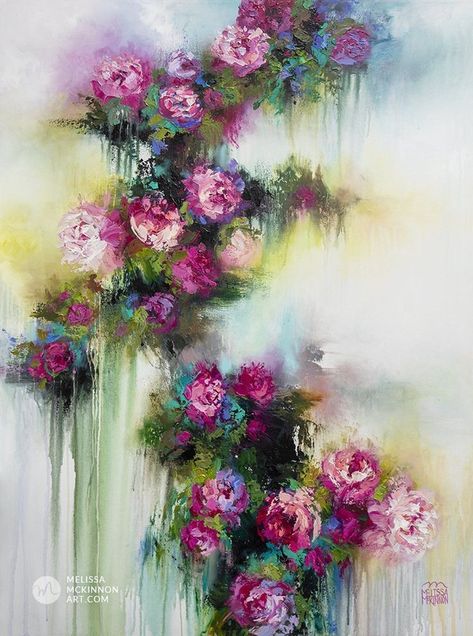 Abstract Painting Of Flowers, Floral Art Paintings Acrylics Abstract Flowers, How To Paint Abstract Flowers, Abstract Floral Paintings Acrylics, Abstract Flower Painting Modern, Floral Art Acrylic, Abstract Flowers Acrylic, Melissa Mckinnon, Abstract Flower Painting Acrylic