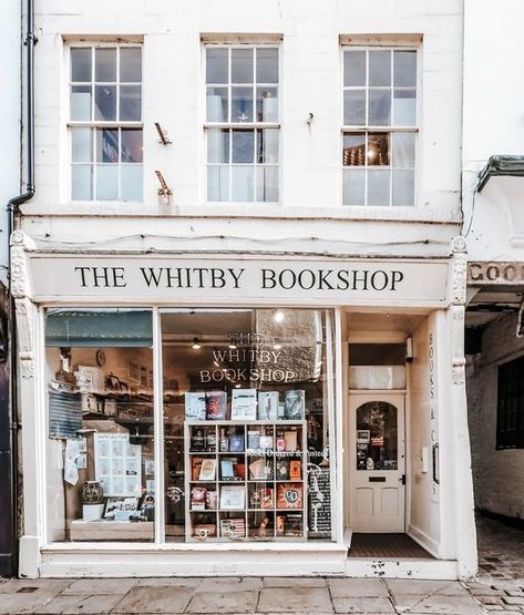 Bookstore Window, Urban Reference, Bookshop Aesthetic, Whitby England, Library Store, Dusty Attic, Shop Facade, Bookstore Cafe, Store Window Displays