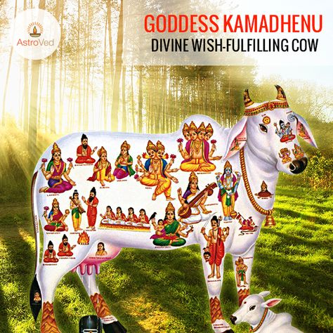 Praying to Kamadhenu can please all the gods & help you receive abundant divine blessings & overall welfare! https://www.astroved.com/astropedia/en/goddess/kamadhenu Kamadhenu Cow, Sacred Cow, Desi Cow, God And Goddess, Divine Blessings, Indian Culture, A Goddess, Gods And Goddesses, Worship