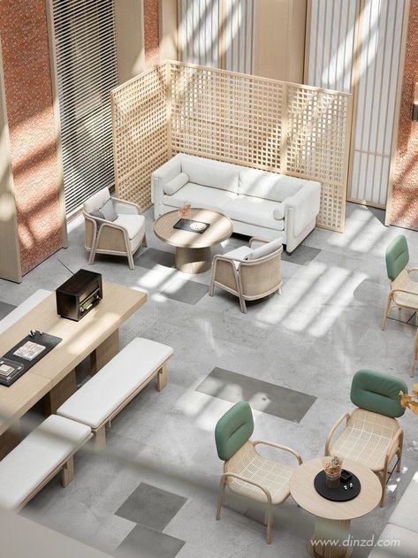 Lounge Area Furniture, Lobby Furniture Layout, Villa Concept, Doctor Office Design, Coffee Shop Concept, Hotel Lobby Design, Lobby Lounge, Office Lounge, Concept Ideas