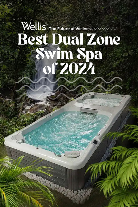 Are you ready for the perfect swim spa? A dual zone swim spa could be the answer to all your relaxation and fitness needs. And we’ve got the inside scoop on the best dual zone swim spa on the market! Read more: https://wellisspa.com/blog/best-dual-zone-swim-spa-of-2024/ Swim Spa In Deck, Deck Around Swim Spa, Swim Spa Steps Ideas, Swim Spa Steps, Dual Zone Swim Spa, Indoor Swim Spa, Outdoor Swim Spa, Swim Spa Deck, Swim Spa Landscaping