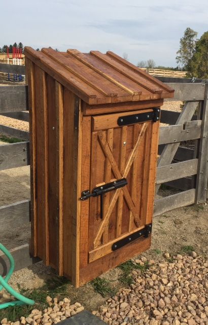 Tack Cabinet, Tack Shed, Well House, Barn Stalls, Build A Shed, Shed Cabin, Cheap Sheds, Shed Plan, Tack Room