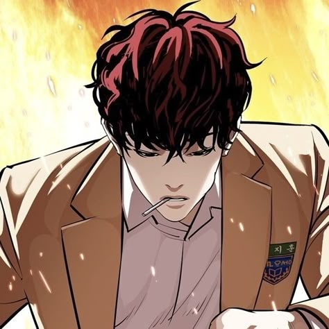 Dg Lookism, Lee Ji Hoon, Lookism Icons, James Lee, Lookism Webtoon, Lee Jihoon, Anime Monsters, Men Hair Color, Anime Character Drawing