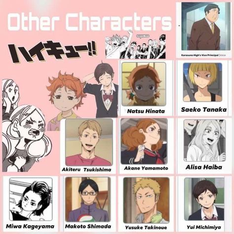 Haikyuu Characters Names, Character Cards, Bio Data, Haikyuu Volleyball, Haikyuu 3, Haikyuu Characters, Yamaguchi, Character Names, Awesome Anime